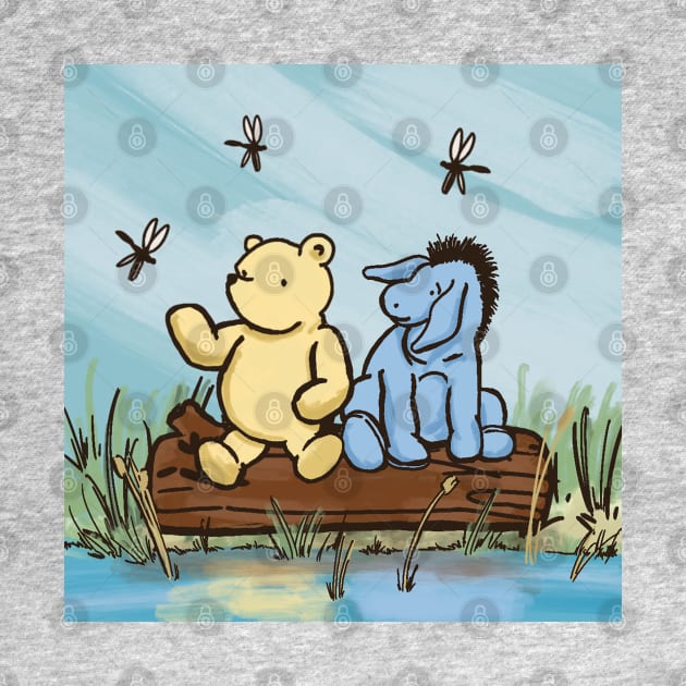 Pooh and Eeyore by Imagine8 Design